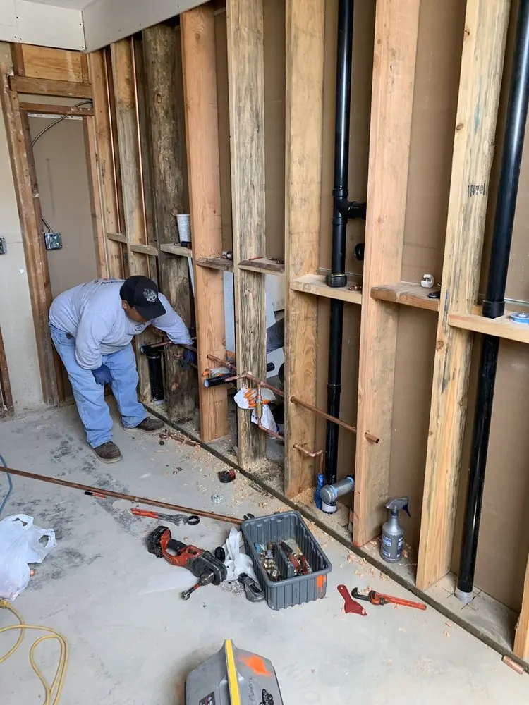 Commercial rough-in plumbing for Water Heater Replacement in North Haven